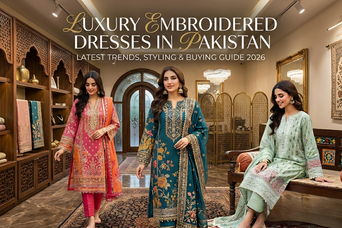 Luxury Embroidered Dresses in Pakistan | Latest Trends, Styling & Buying Guide 2026