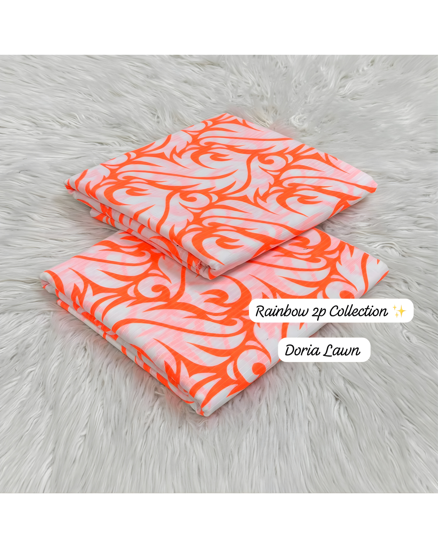 Rainbow Original Doria Lawn 2PC - Trendy Printed Shirt & Trouser Collection